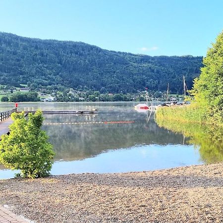 Kaernten Ossiacher See Apartment Zwei Zimmer Ferienwohnung Direkter Seezugang Strand Beheizte Schwimmhalle Bodensdorf Exteriör bild