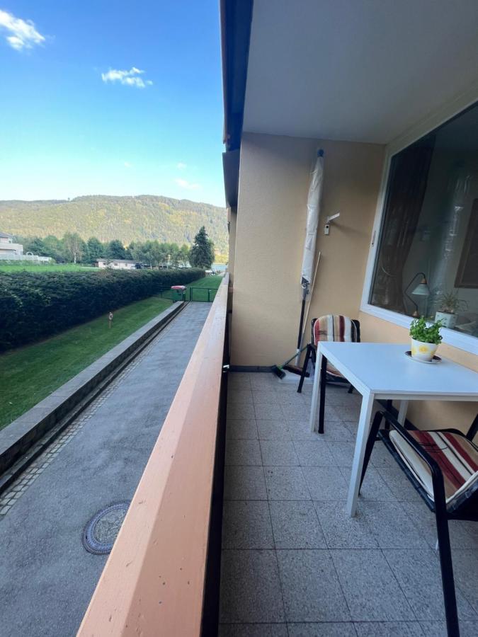 Kaernten Ossiacher See Apartment Zwei Zimmer Ferienwohnung Direkter Seezugang Strand Beheizte Schwimmhalle Bodensdorf Exteriör bild